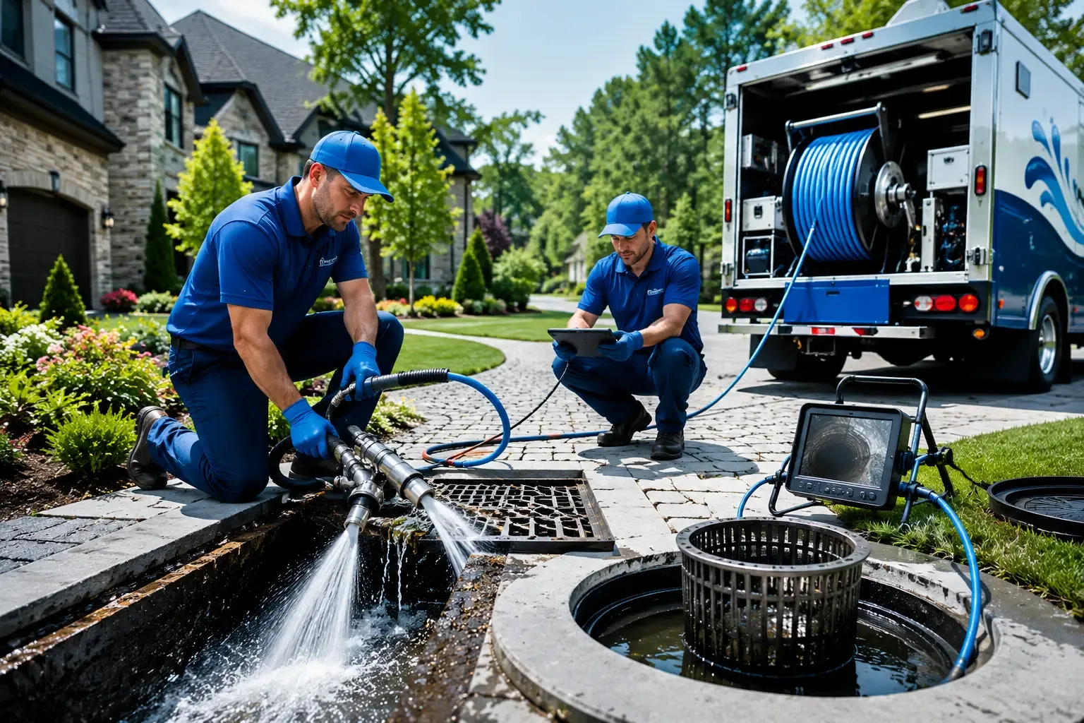 Local outdoor drain cleaning professionals in New Holland, IL