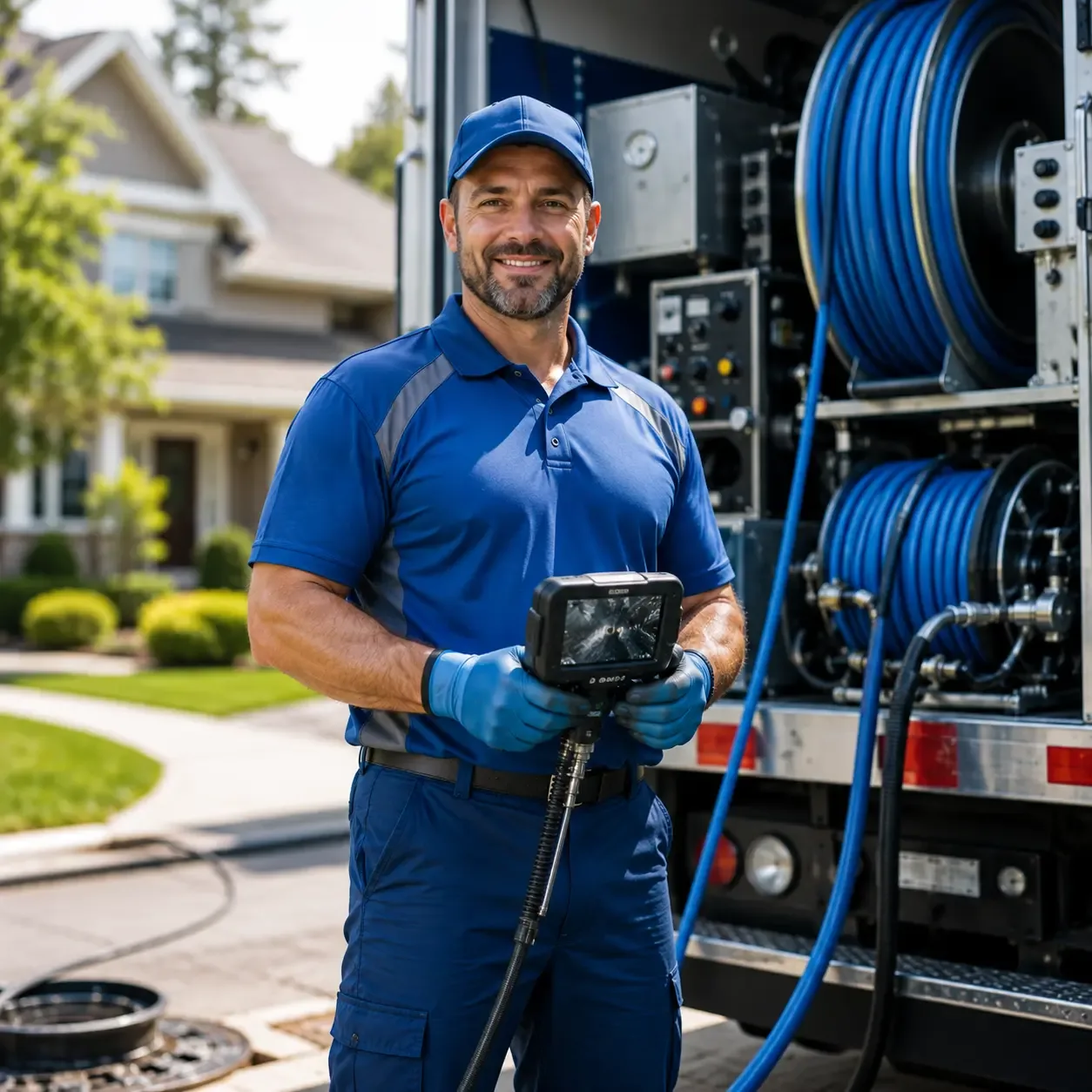 Local outdoor drain cleaning specialists in New Holland, IL